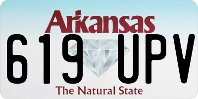 AR license plate 619UPV