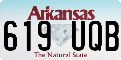 AR license plate 619UQB