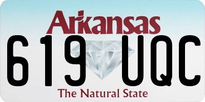 AR license plate 619UQC