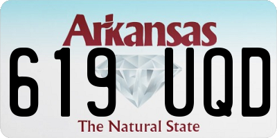 AR license plate 619UQD