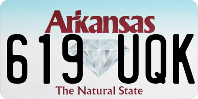 AR license plate 619UQK
