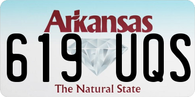 AR license plate 619UQS