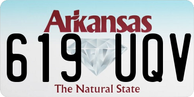 AR license plate 619UQV