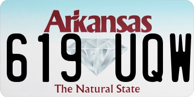 AR license plate 619UQW