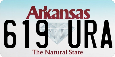 AR license plate 619URA