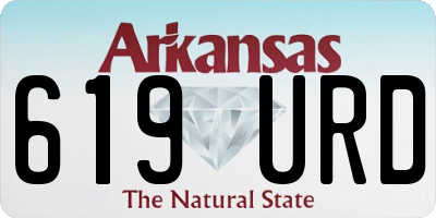 AR license plate 619URD