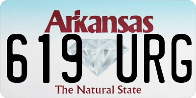 AR license plate 619URG