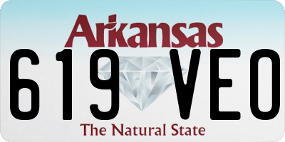AR license plate 619VEO