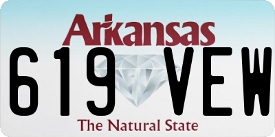AR license plate 619VEW