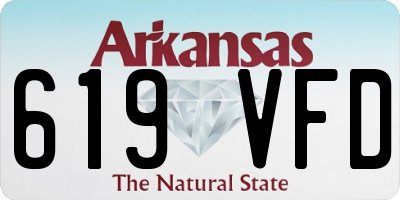 AR license plate 619VFD