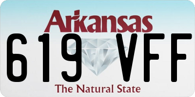 AR license plate 619VFF