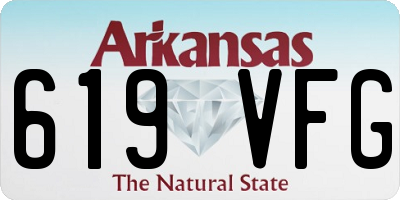 AR license plate 619VFG