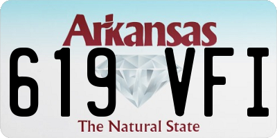 AR license plate 619VFI
