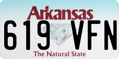 AR license plate 619VFN