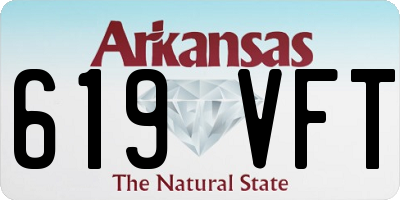 AR license plate 619VFT