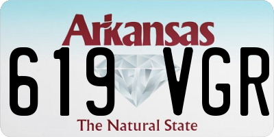 AR license plate 619VGR