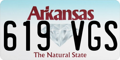 AR license plate 619VGS