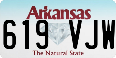 AR license plate 619VJW