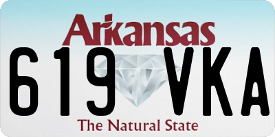 AR license plate 619VKA