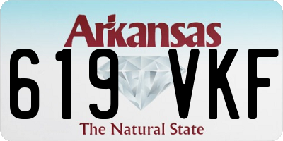 AR license plate 619VKF