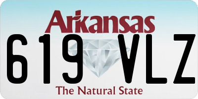 AR license plate 619VLZ