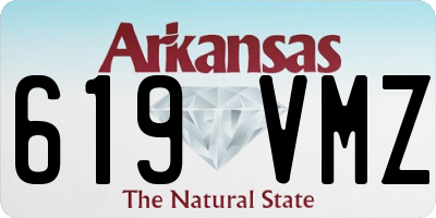 AR license plate 619VMZ