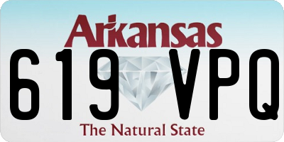 AR license plate 619VPQ