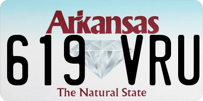 AR license plate 619VRU