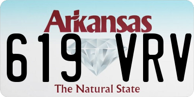 AR license plate 619VRV