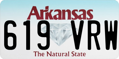 AR license plate 619VRW