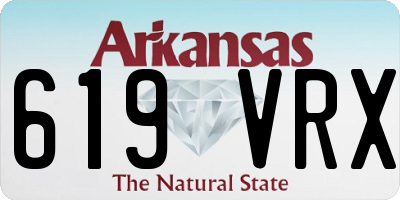AR license plate 619VRX