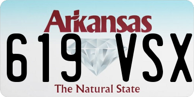 AR license plate 619VSX