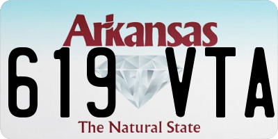 AR license plate 619VTA
