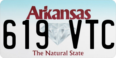 AR license plate 619VTC