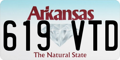 AR license plate 619VTD