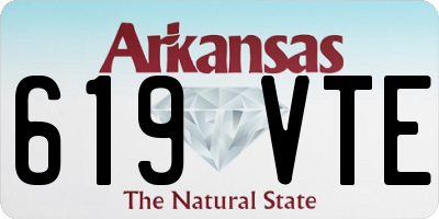 AR license plate 619VTE