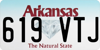AR license plate 619VTJ