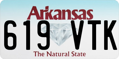 AR license plate 619VTK