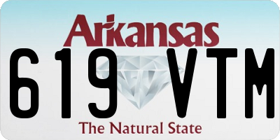 AR license plate 619VTM