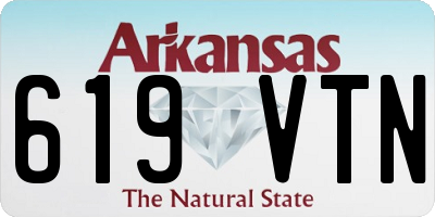 AR license plate 619VTN