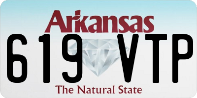 AR license plate 619VTP