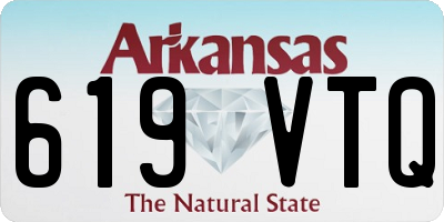AR license plate 619VTQ