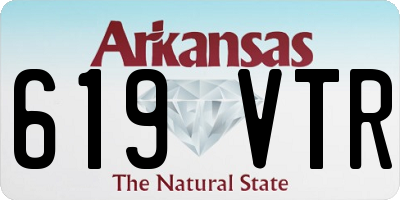 AR license plate 619VTR