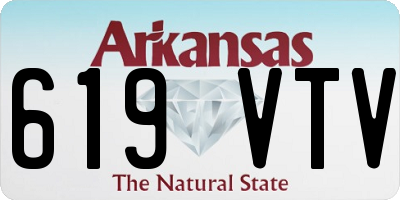 AR license plate 619VTV