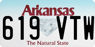 AR license plate 619VTW