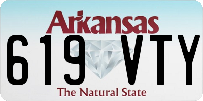 AR license plate 619VTY
