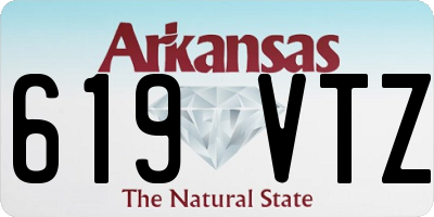 AR license plate 619VTZ