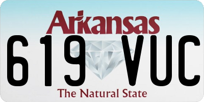 AR license plate 619VUC