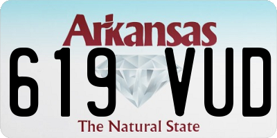 AR license plate 619VUD