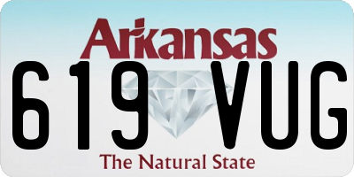 AR license plate 619VUG